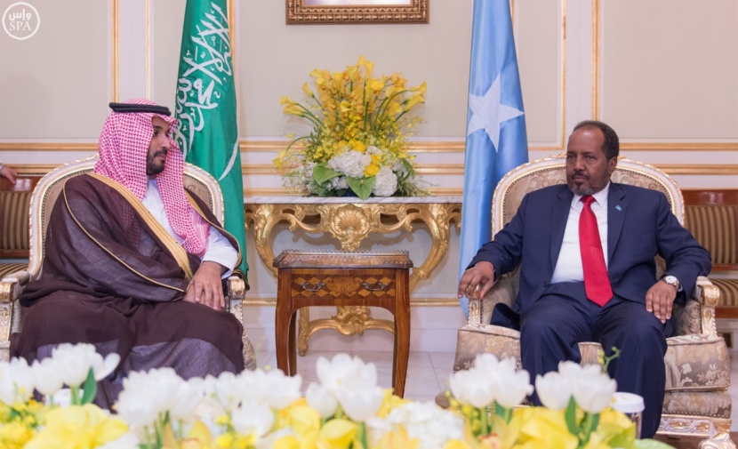ولي ولي العهد يستعرض فرص التعاون المشترك مع الرئيس الصومالي