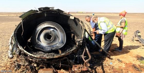 الاستخبارات الأمريكية: لا مؤشرات لعمل إرهابي تسبب بتحطم الطائرة الروسية في مصر