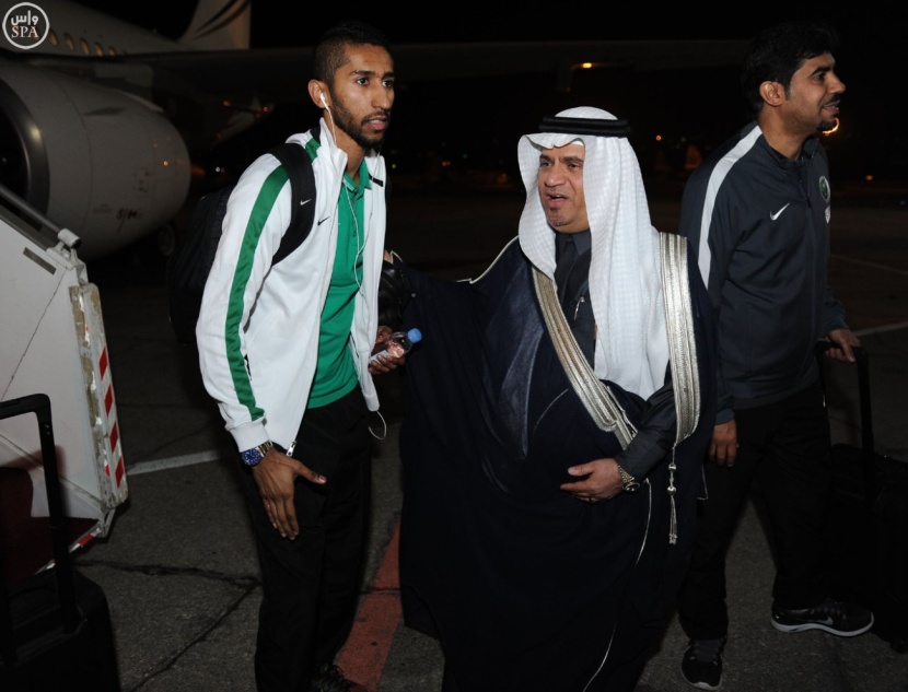 المنتخب السعودي الأول لكرة القدم يصل الأردن