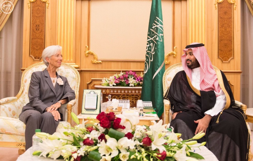 ولي ولي العهد يجتمع بمدير عام صندوق النقد الدولي