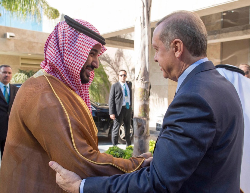 خادم الحرمين الشريفين يبحث مع الرئيس التركي العلاقات بين البلدين
