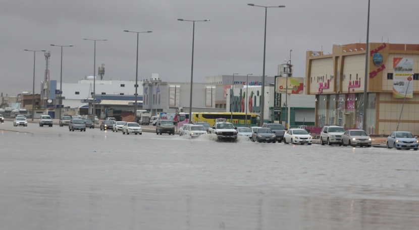 الرياض تحت المطر لليوم الثاني