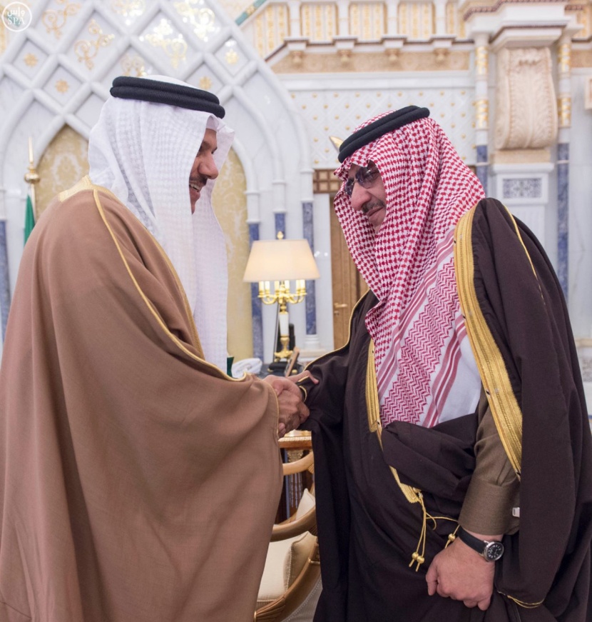 الملك يستعرض جدول القمة الخليجية مع أمين عام المجلس