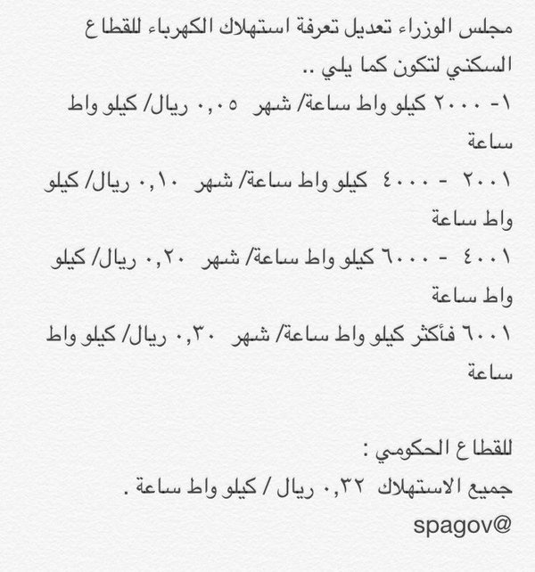 مجلس الوزراء : تعديل أسعار منتجات الطاقة