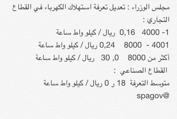 مجلس الوزراء : تعديل أسعار منتجات الطاقة