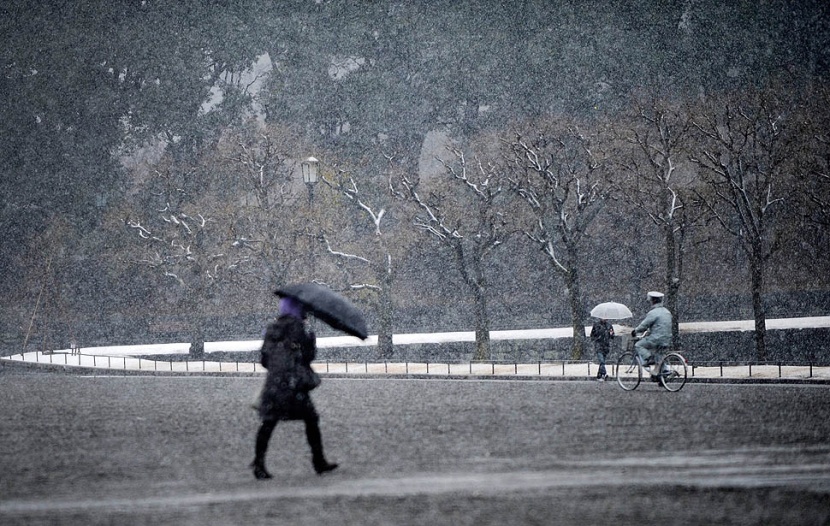 اليابان تتعرض لعاصفة ثلجية قوية