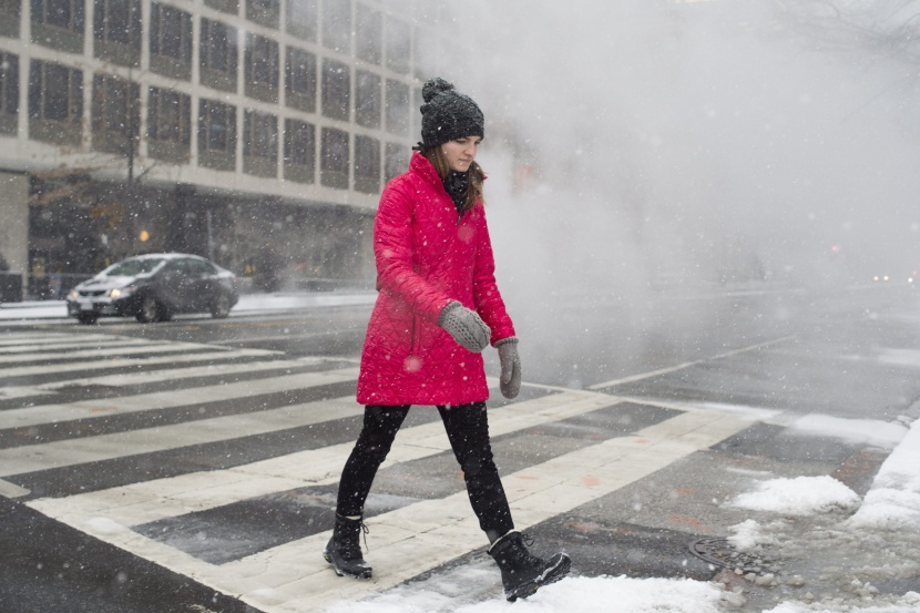 قصة مصورة: عاصفة ثلجية قد تؤدي لتساقط قياسي للثلوج على واشنطن