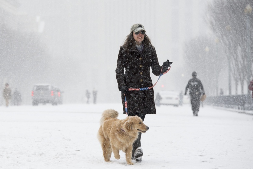 قصة مصورة: عاصفة ثلجية قد تؤدي لتساقط قياسي للثلوج على واشنطن