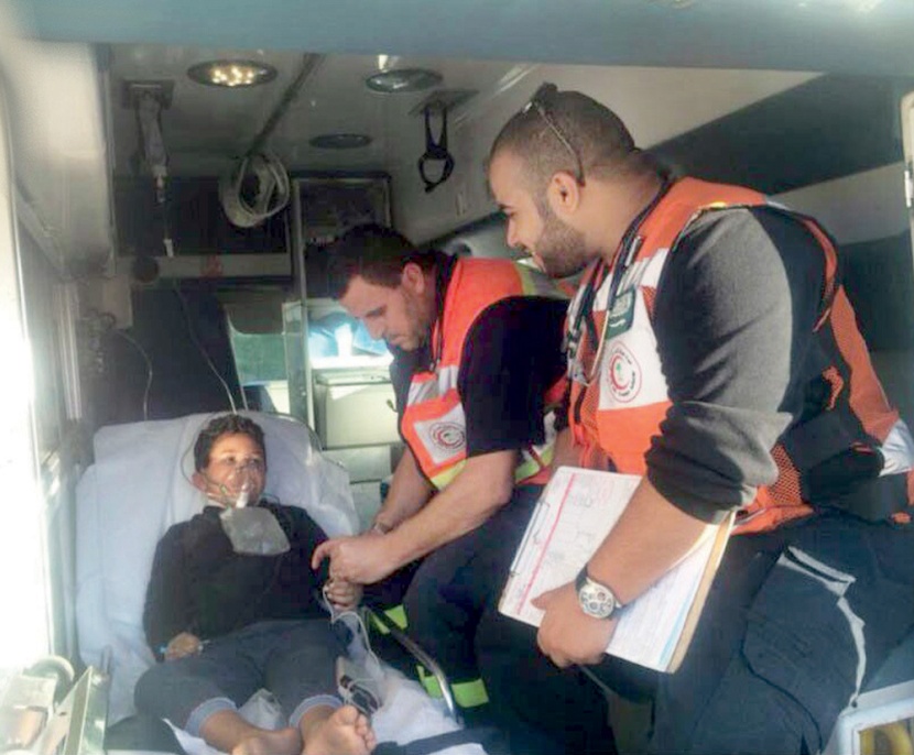 33‏ % من البلاغات التي باشرها «الهلال الأحمر» حوادث