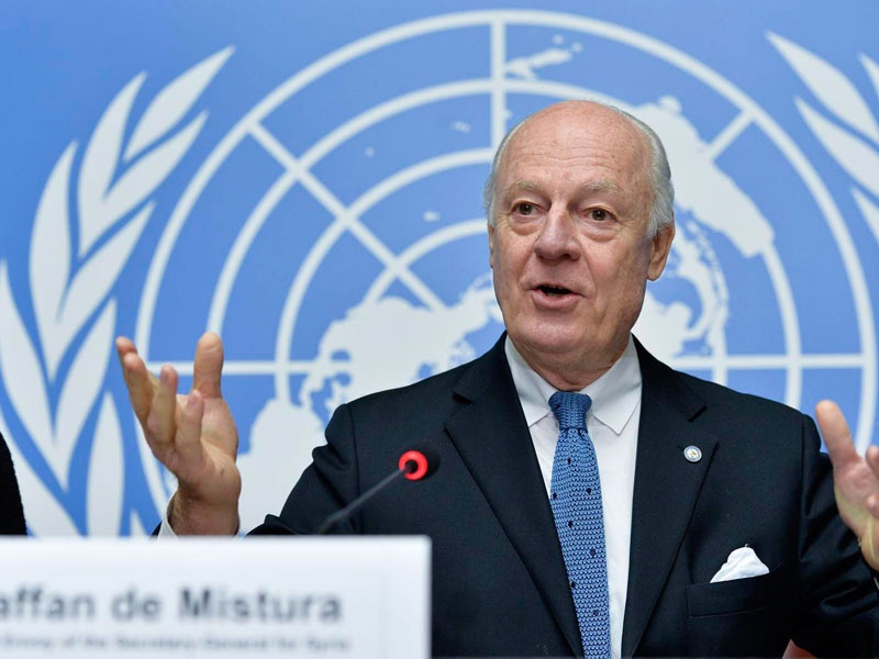 دي ميستورا : أفضل سبيل لنقاش تطبيق التدابير .. القدوم لجنيف