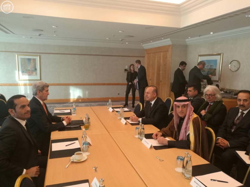 وزير الخارجية يعقد اجتماعاً رباعياً مع وزراء خارجية الولايات المتحدة وقطر وتركيا