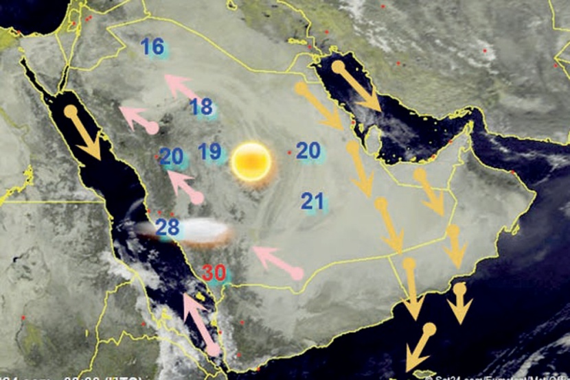 طقس مستقر في المملكة حتى نهاية الأسبوع المقبل