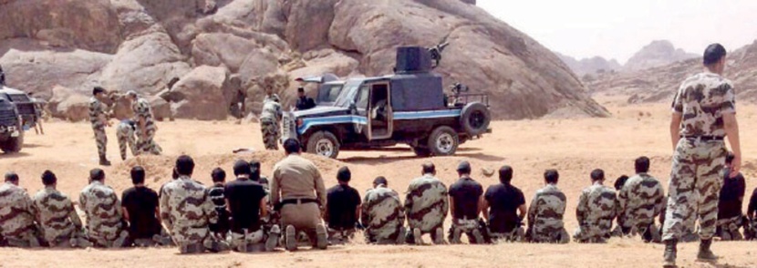 وجوه «ضاحكة مستبشرة» بالقضاء 
على الإرهاب