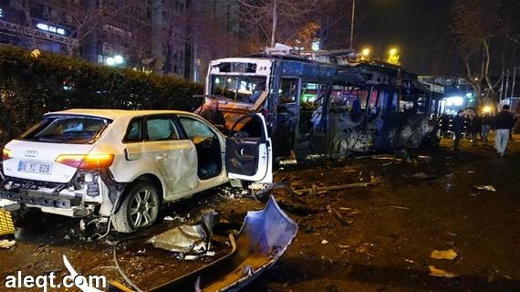 اعتقال أربعة أشخاص للاشتباه بعلاقتهم بتفجير أنقرة