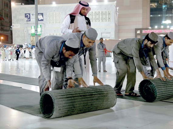 «رئاسة الحرمين» تستعد بخطة احترازية في المسجد الحرام لموسم هطول الأمطار