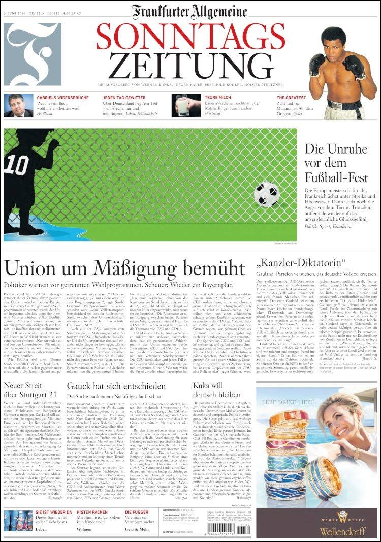 كبريات الصحف العالمية تفرد صفحات كاملة لخبر وفاة محمد علي كلاي