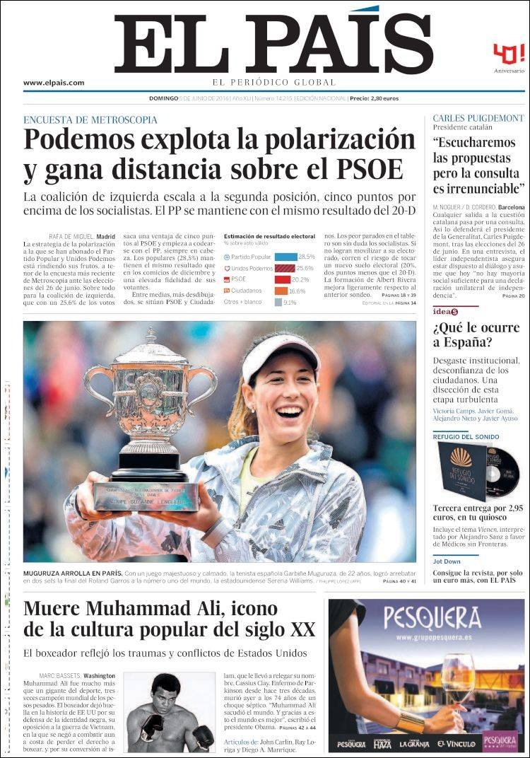 كبريات الصحف العالمية تفرد صفحات كاملة لخبر وفاة محمد علي كلاي