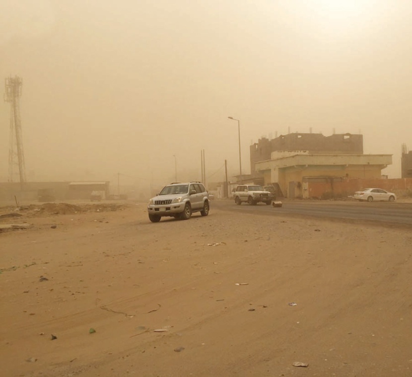 جازان تتعرض لعواصف رملية موسمية شديدة