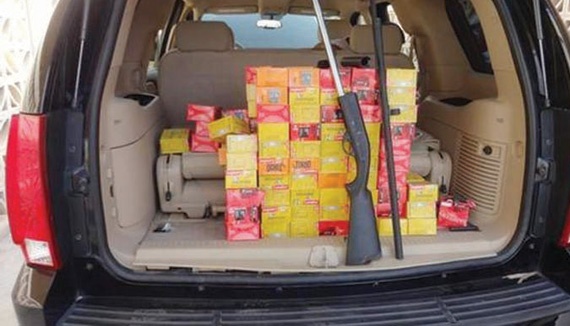 «جمرك الخفجي» يحبط تهريب 3200 طلقة شوزن وبندقية