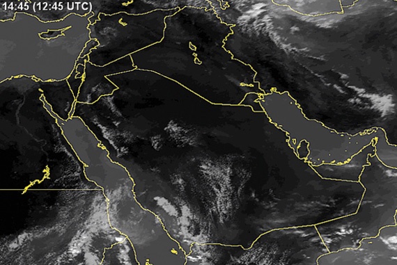 رياح نشطة تثير الغبار والأتربة على بعض 
مناطق السعودية
