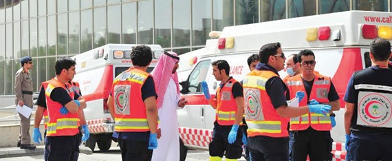 الرياض: 12232 بلاغا للهلال الأحمر خلال شهر