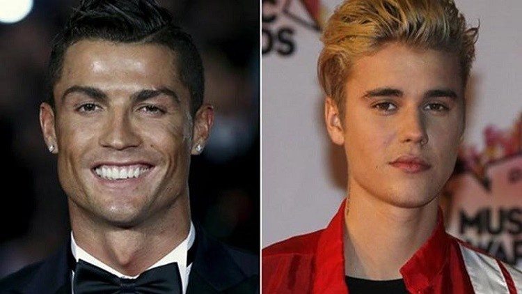 كريستيانو رونالدو مع جاستن بيبر في فيلم منتظر