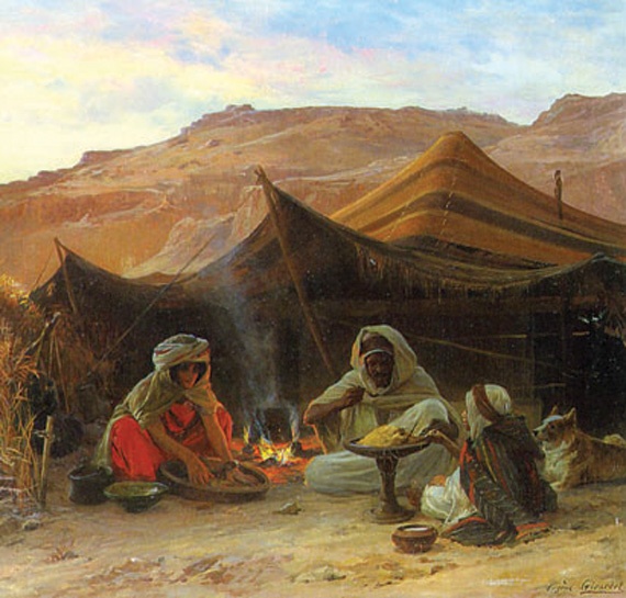 صُفرةٌ فوقها خفقنَ الخِيام