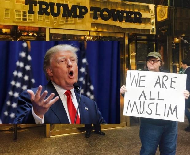 مايكل مور يخرج فيلم ضد ترامب والمشاهير يكثفون دعمهم لكلينتون