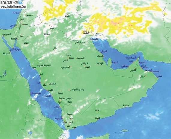انحسار التقلبات الجوية على المناطق الغربية والشمالية