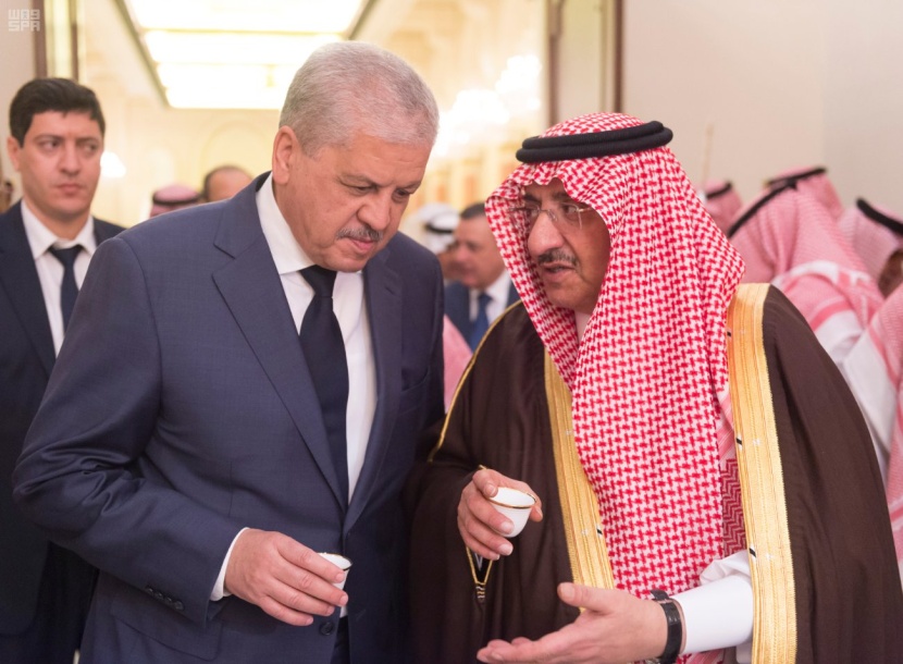 ولي العهد يولم للوزير الأول الجزائري