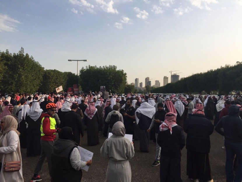 تظاهرة في الكويت أمام السفارة الروسية احتجاجا على قصف حلب