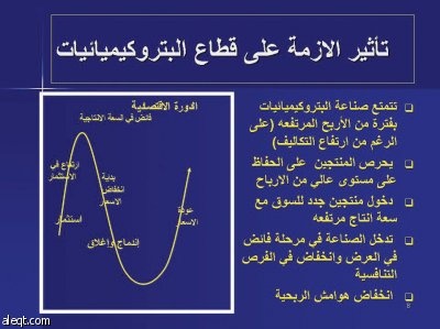 الشركات البتروكيماوية الخليجية قادرة على مواجهة الأزمة العالمية