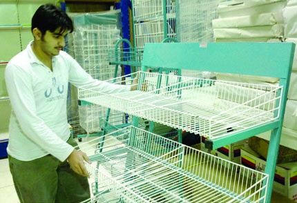 انخفاض أسعار الأرفف والمشغولات الحديدية 50%