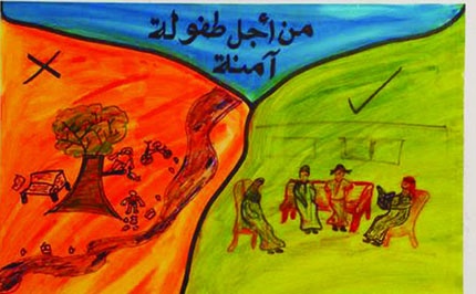 أطفال يرسمون 2500 لوحة ضدّ إيذائهم