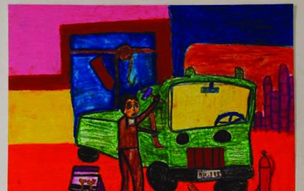 أطفال يرسمون 2500 لوحة ضدّ إيذائهم