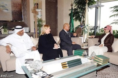 إطلاع الوليد بن طلال على مشاريع مجلس الأعمال السعودي - الأمريكي