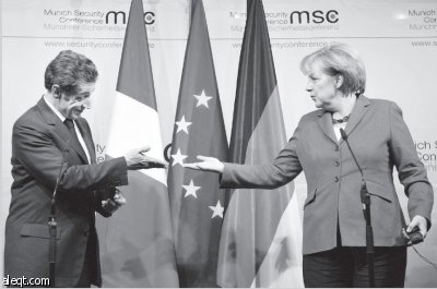 ساركوزي وميركل يعلنان مبادرة مشتركة لاقتصاد أوروبا