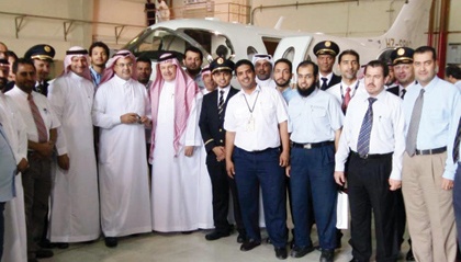 وحدة طيران "السعودية" الخاص تتسلم أولى طائراتها