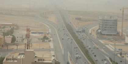 ارتفاع حاد في تراكيز الغبار داخل الرياض يتجاوز المعايير الطبيعية