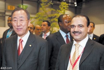 بان كي مون يدشن جناح «الاتصالات السعودية» في المعرض الدولي للاتصالات في جنيف