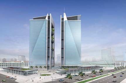 استكمال تنفيذ الأساسات الإنشائية لأبراج العليا