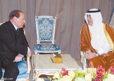 رئيس الوزراء الإيطالي يبحث مع العساف تعزيز التعاون بين البلدين