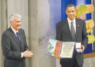 أوباما يتسلم«نوبل للسلام» وسط حراسة أمنية مشددة