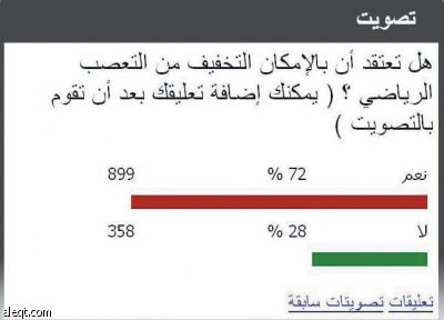 قراء «	"الاقتصادية الإلكترونية»: مطلوب سد شرايين التعصب الرياضي