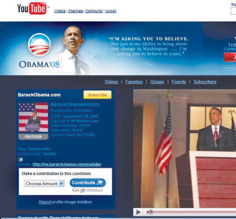 أوباما أول رئيس أمريكي يجري مقابلة على موقع «يو تيوب»