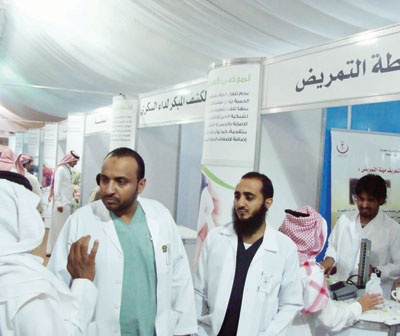«الصحة» تقدم الكشف والعلاج والتوعية لمرتادي «الجنادرية»