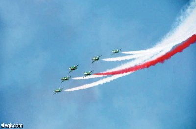 صقور السعودية تواصل عروضها في سماء الجنادرية