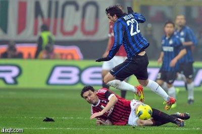 ميليتو يقود الأنتر للفوز على ميلان (فيديو)