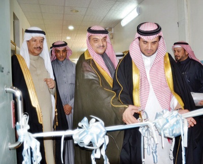 افتتاح معمل بنك الجزيرة للحاسب الآلي في مقر جمعية العوق البصري في بريدة