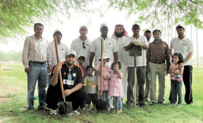 فريق «سبكيم» التطوعي يزرع 200 شتلة في مدينة الجبيل الصناعية